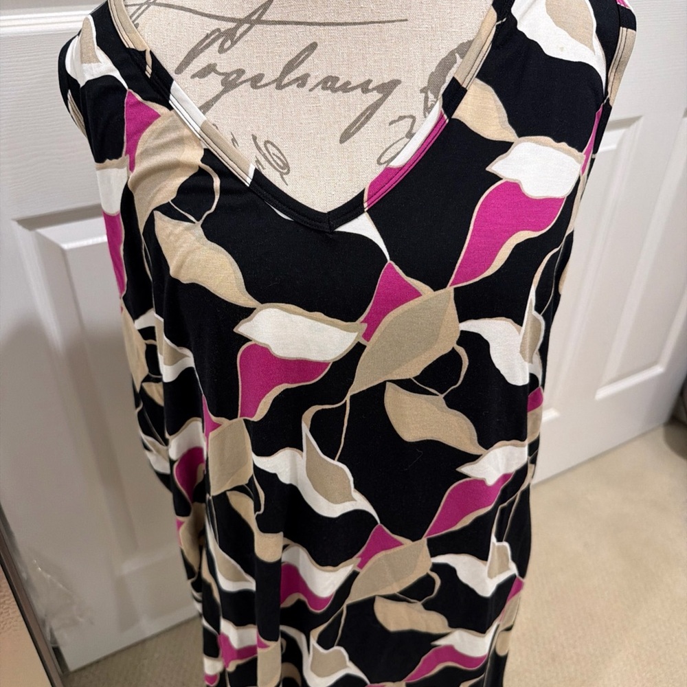 Nine West Multicolor Patterned Tunic Vintage - image 1